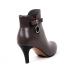 Agodor Women's Pointed Toe High Heels Leather Ankle Boots with Zip Winter Boots Shoes